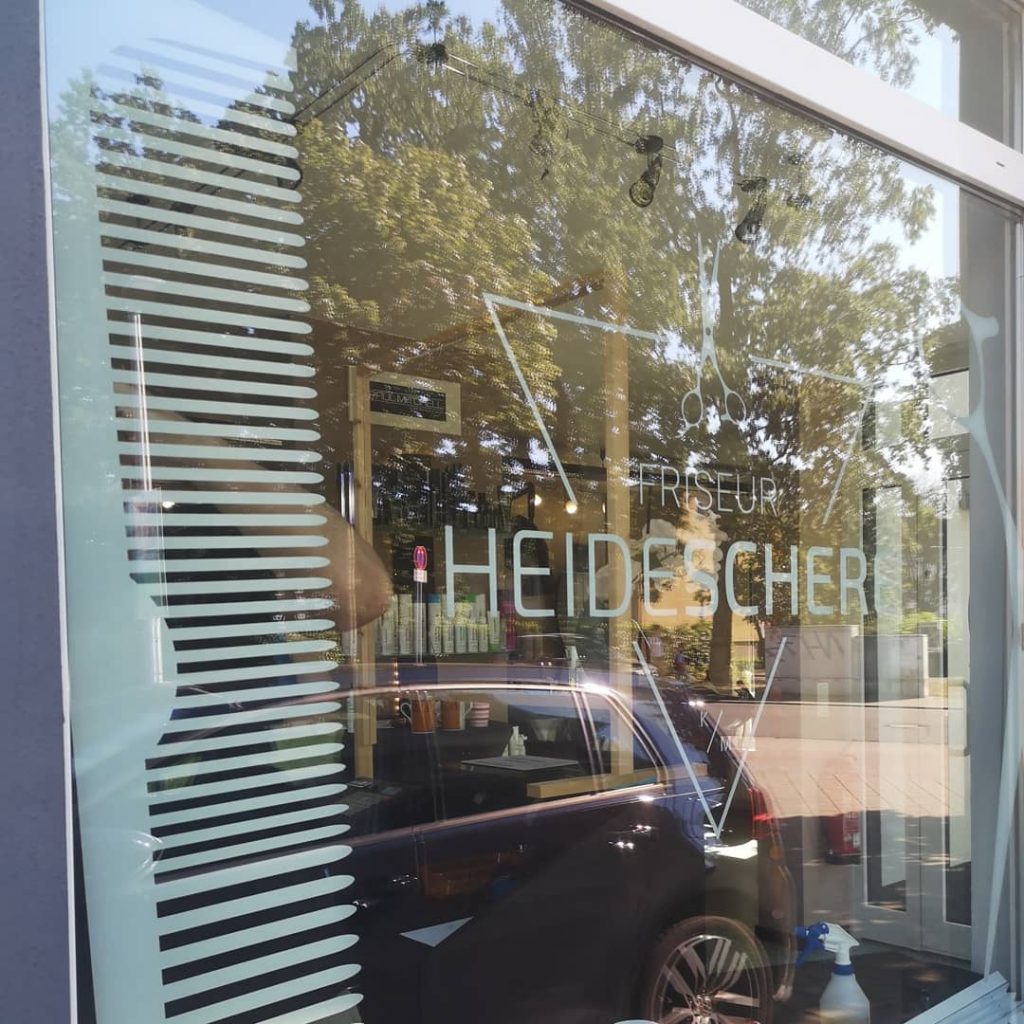 Friseur Beklebung Werbung